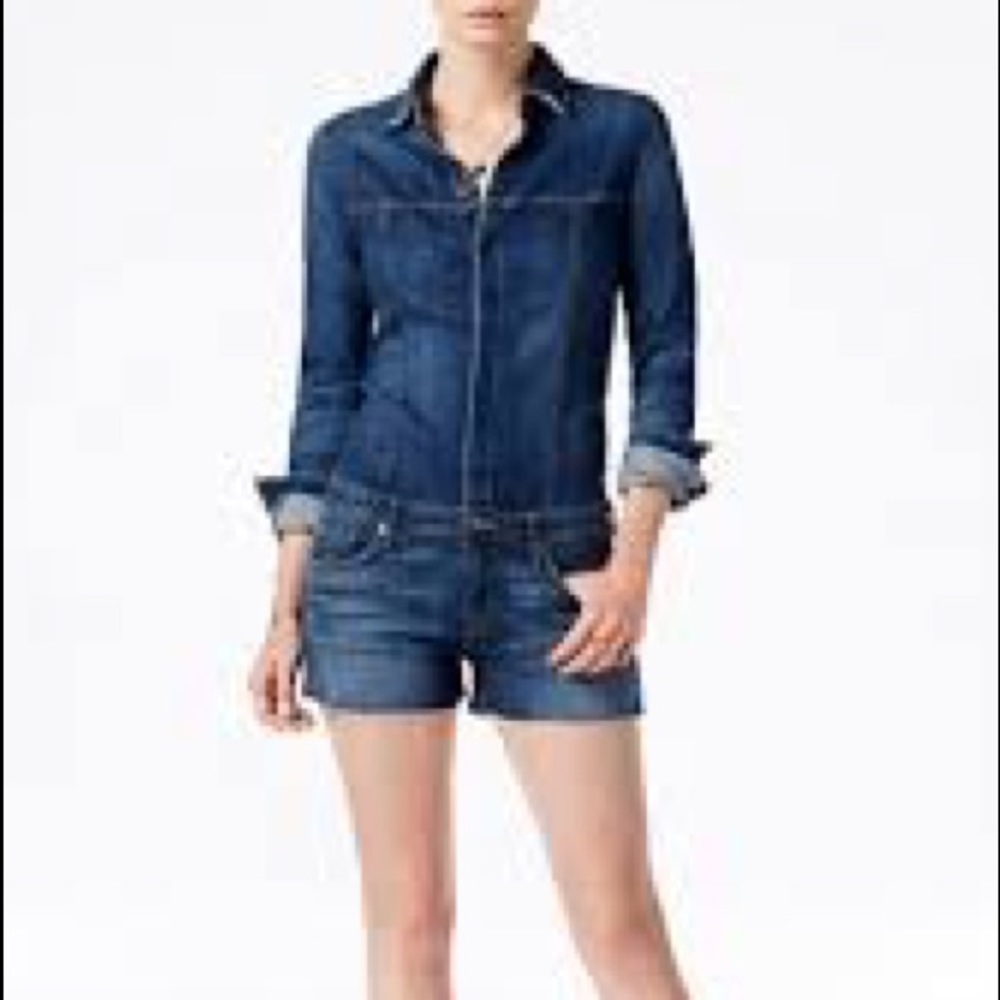 Hudson Jeans Denim Short Jumpsuit